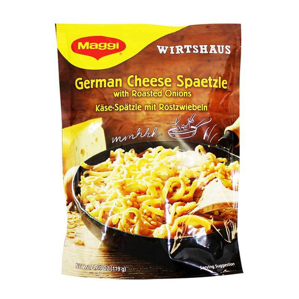 Maggi Ð German Cheese Spaetzle with Roasted Onions, Packet, 4.19 oz. (119 g)