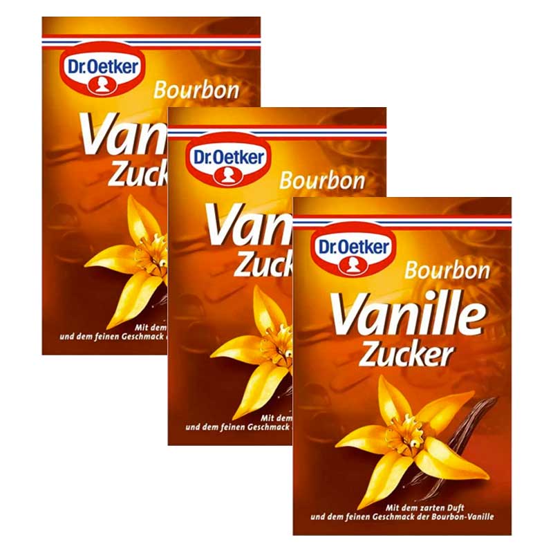 3-Pack Dr. Oetker Bourbon Vanilla Sugar (3 x 0.2 oz)