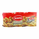 Spanish Olives Stuffed with Red Pepper by Serpis 3 Packs