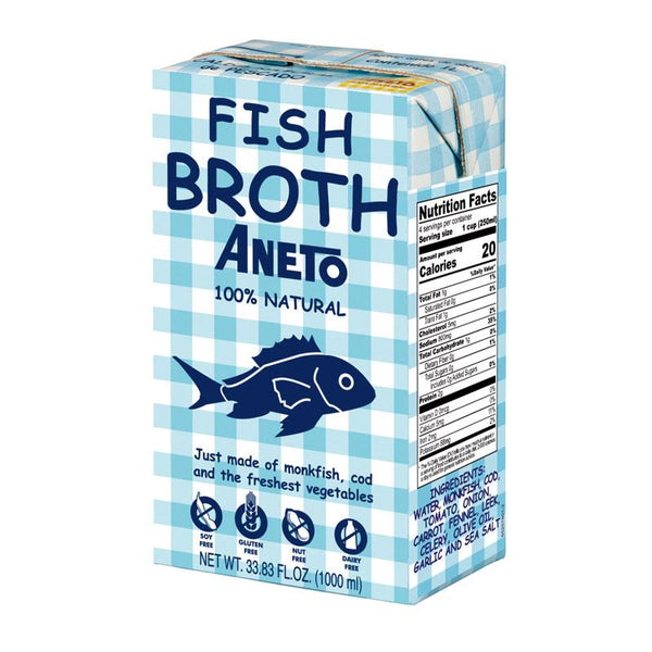 Aneto Fish Broth, 33.8 fl oz (1L)