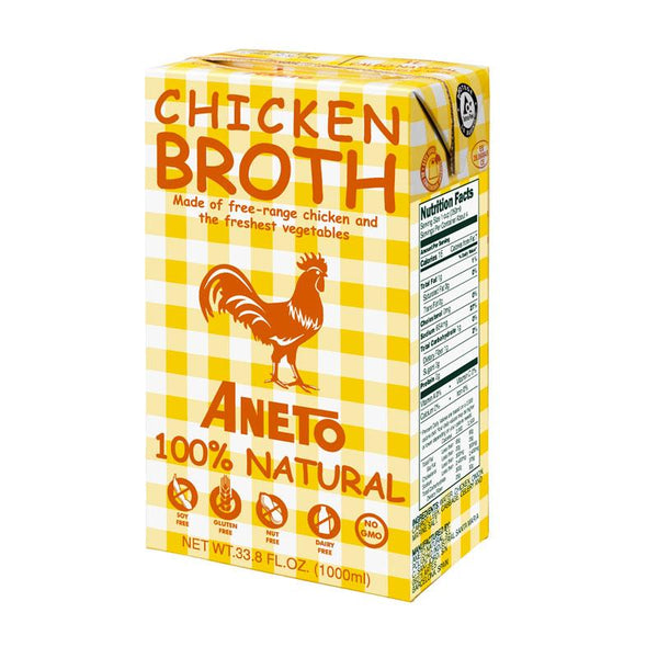 Aneto Chicken Broth, 33.8 fl oz (1L)
