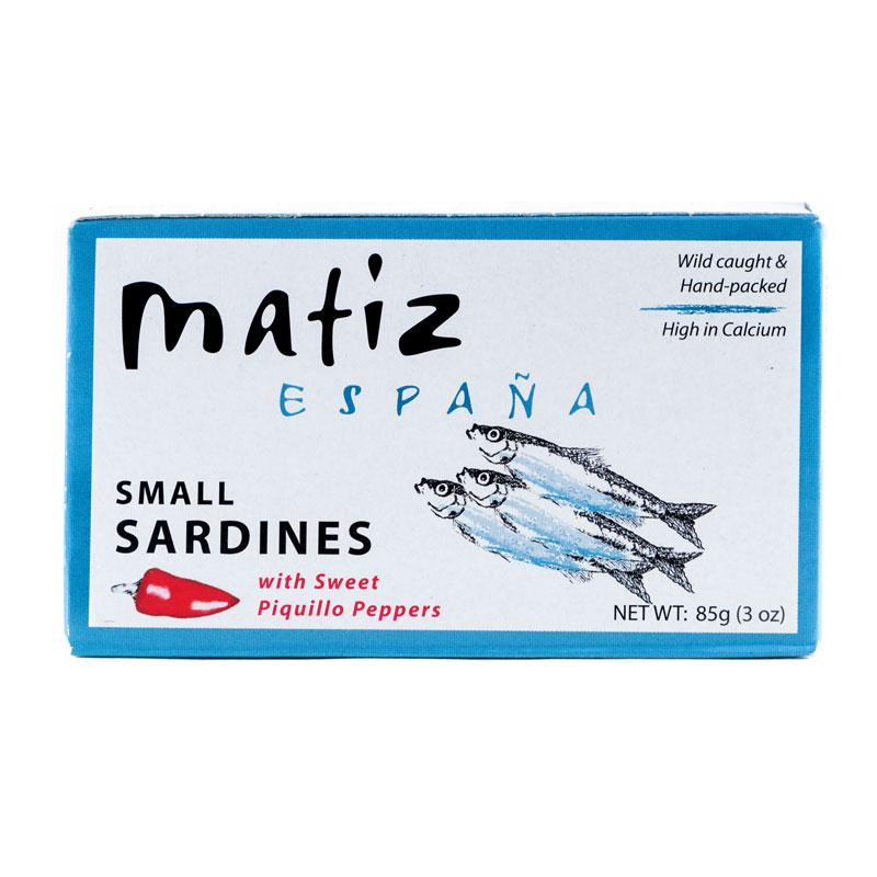 Matiz Small Sardines with Piquillo Peppers, 3 oz (85 g)