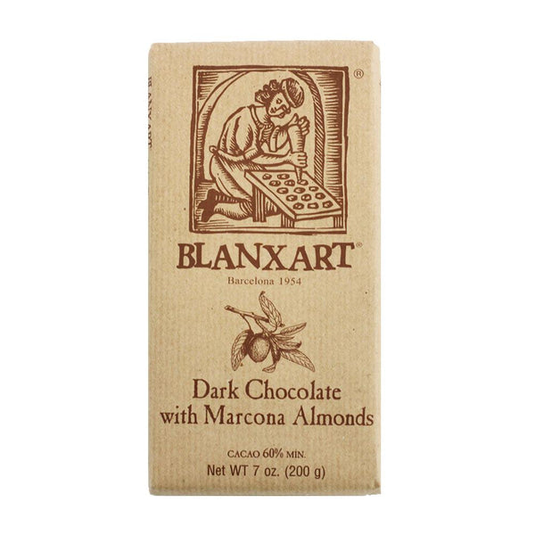 Blanxart Dark Chocolate with Almonds, 7 oz (200 g)