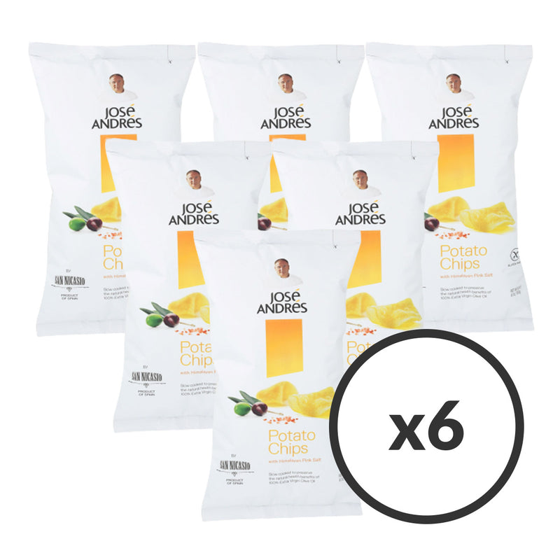 6 Bags of Extra Virgin Olive Oil Chips by Jose Andres Foods, 6 x 1.4 oz
