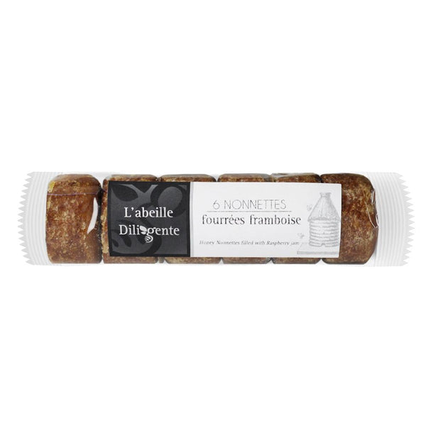 French Honey Nonnettes with Raspberry Jam Filling by L'Abeille Diligente, 7 oz (200 g)
