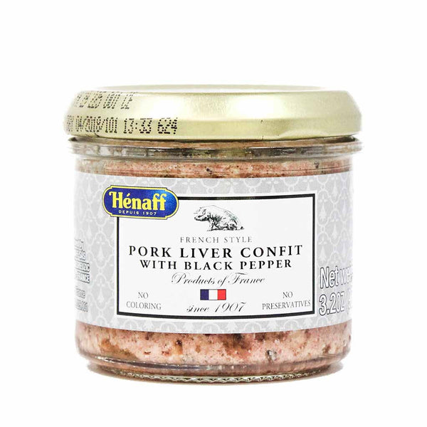 Henaff Pork Liver Confit with Black Pepper 3.2 oz (90 g)