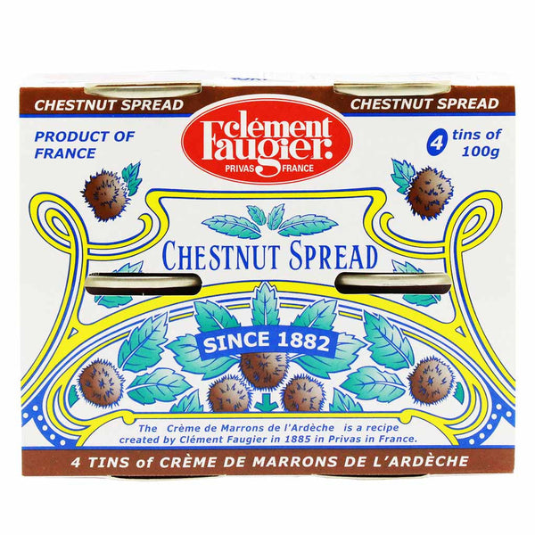 French Chestnut Spread by Clement Faugier, Pack of 4 x 3.5 oz (100 g)