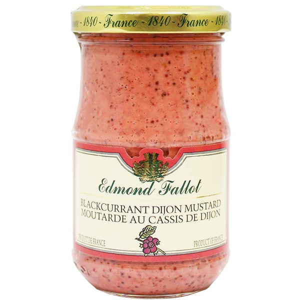 Edmond Fallot Blackcurrant Dijon Mustard from France,  7.2 oz. (205 g)