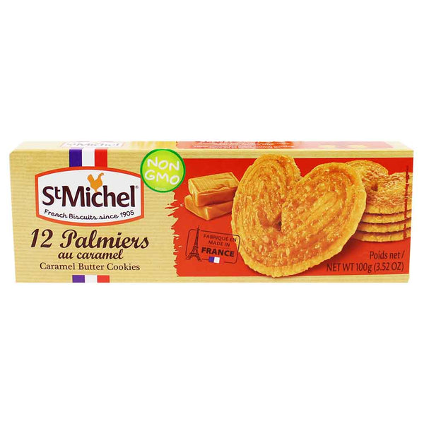 St. Michel Palmier Caramel Butter Cookies, 3.5 oz (100 g)