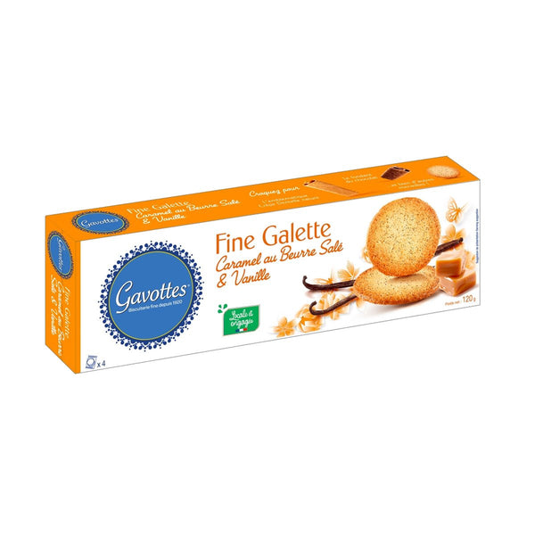 Gavottes Salted Butter Caramel and Vanilla Galettes, 4.2 oz (190 g)