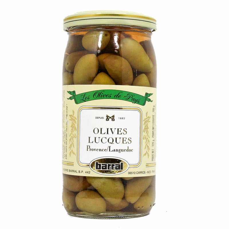 Barral French Lucques Olives, 7.1 oz (200 g)