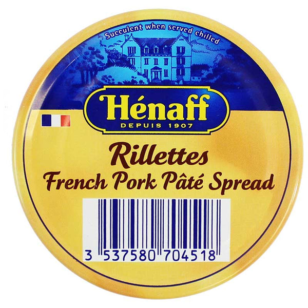 Henaff French Pork Pate Spread Rillettes 4.5 oz (127g)