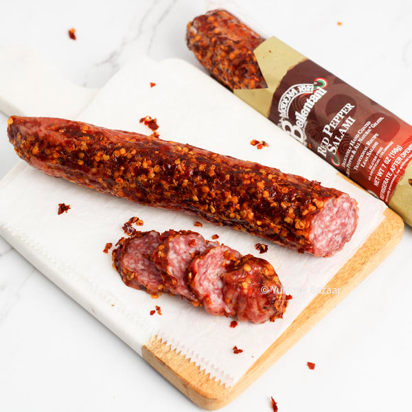 Bellentani Italian Red Pepper Salame with Chili Flakes, 7 oz (198 g)