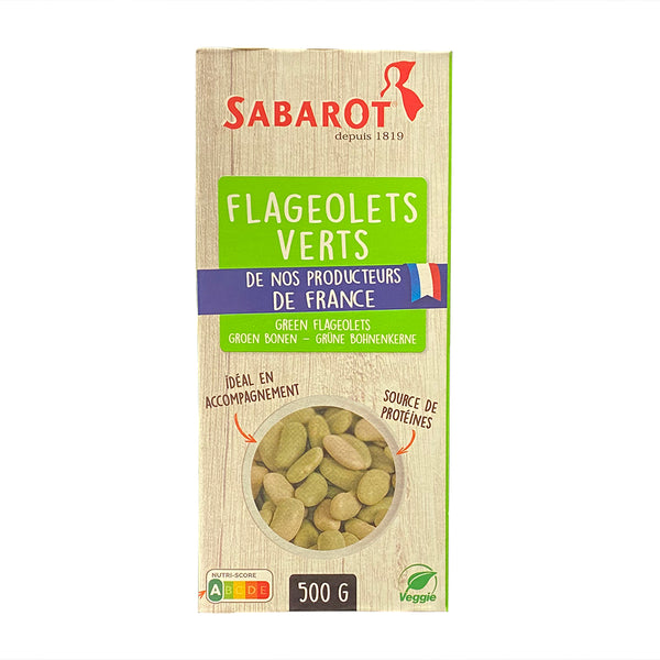 French Green Flageolet Beans by Sabarot, 1.1 lb (500 g)