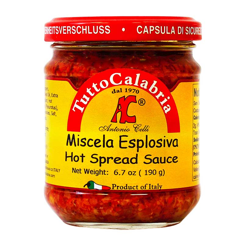 Tutto Calabria Miscela Esplosiva Hot Spread Sauce, 6.7 oz (190 g)