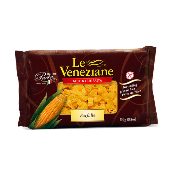 Le Veneziane Gluten Free Pasta, Corn Farfalle 8.8 oz (250 g)