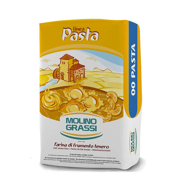 Molino Grassi Soft Wheat 00 Flour for Fresh Pasta, 2.2 lb (1 kg)