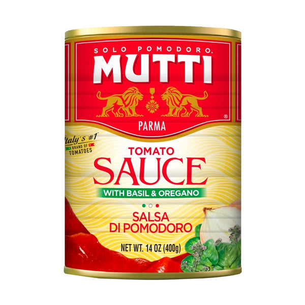 Mutti Tomato Sauce with Basil and Oregano, 14 oz (400 g)