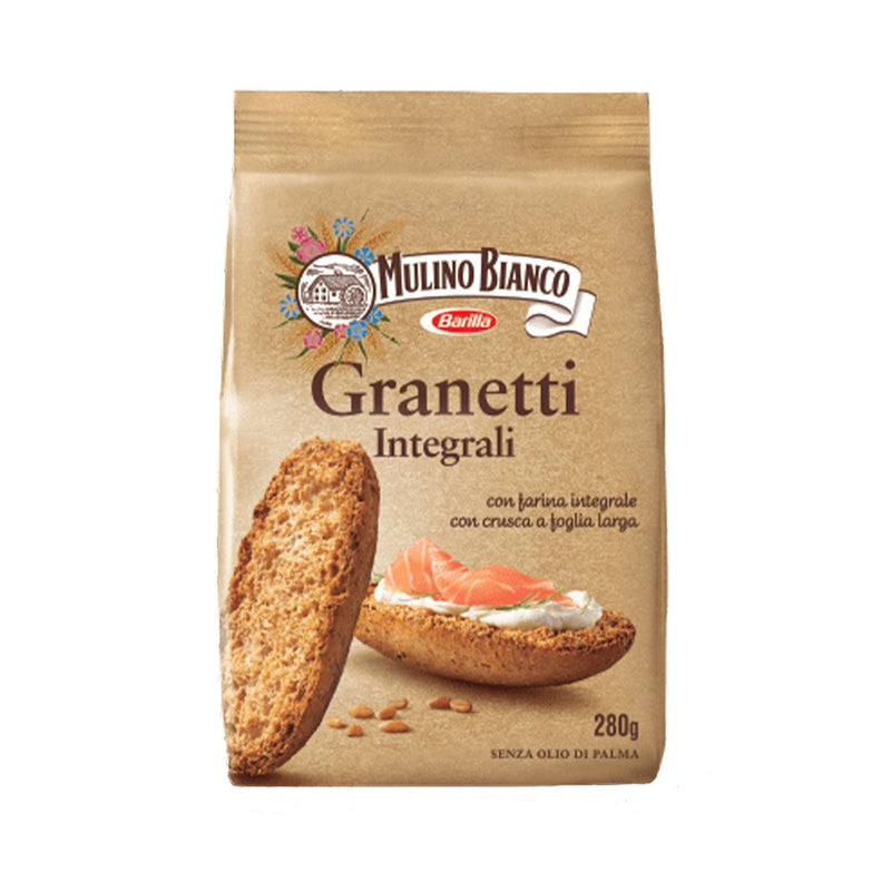 Mulino Bianco Whole Wheat Granetti Crispy Bruschetta Toasts 9.8 oz (280 g)