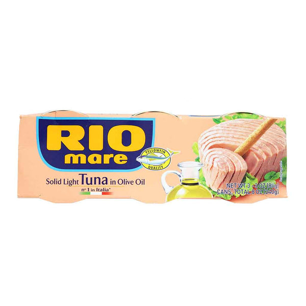 Rio Mare Tuna, Solid Light Tuna in Olive Oil Can, 3 x 3 oz (240 g)