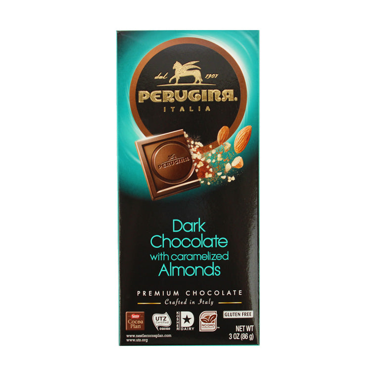 Perugina Dark Chocolate Bar with Almonds, 3 oz (86 g)