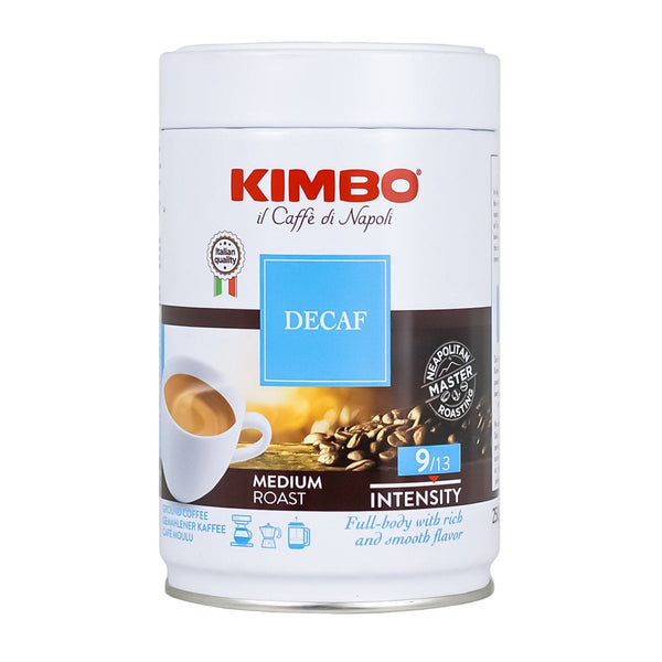 Kimbo Decaf Espresso Ground Coffee, 8.8 oz (250 g)