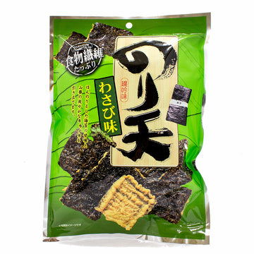 Japanese Wasabi Crackers with Seaweed Noriten by Daiko, 1.9 oz