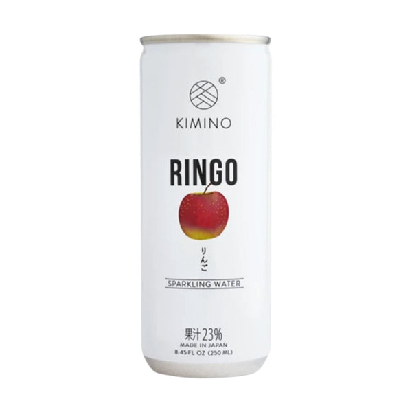 Kimino Ringo Apple Sparkling Water, No Sugar Added, 8.5 fl oz (250 ml)