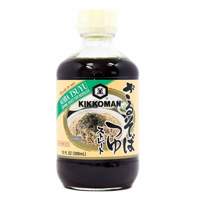 Soba Tsuyu Sauce for Dipping Noodles from Japan by Kikkoman, 10 oz (300 ml)