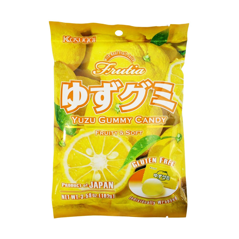 Japanese Yuzu Gummy by Kasugai, 3.59 oz (102 g)