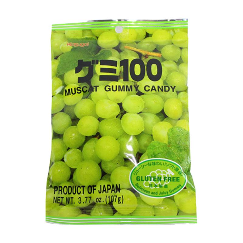 Kasugai Gummy Candy, Muscat Green Grape 3.77 oz (107 g)