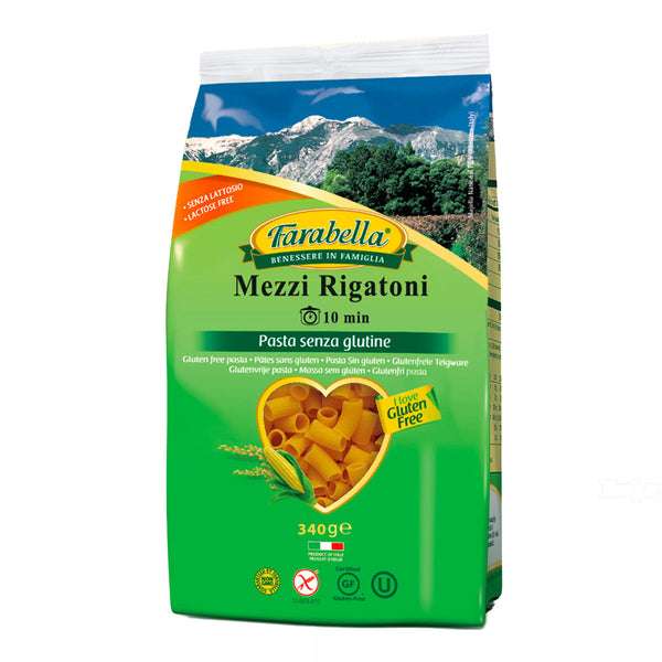 Farabella Gluten Free Mezzi Rigatoni, 12 oz (340 g)