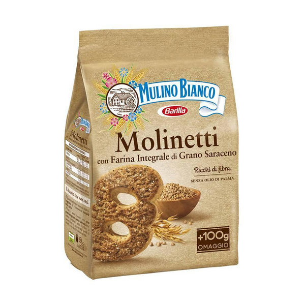 Molinetti Buckwheat Cookies Family Size by Mulino Bianco, 28.2 oz (800g)