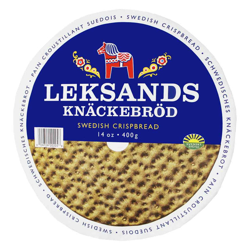 Leksands Swedish Round Rye Crispbread, 14 oz (400g)