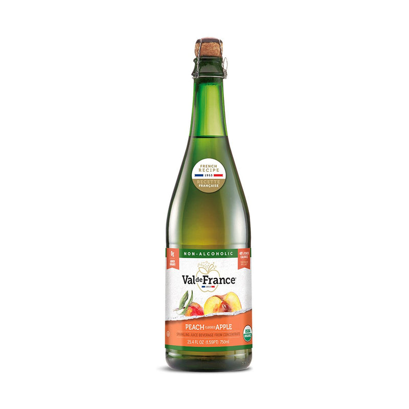 Val de France Sparkling Apple, Peach, Organic 25.4 fl oz (750 ml)