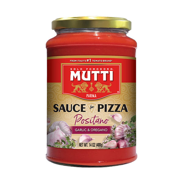 Mutti Pizza Sauce with Garlic and Oregano, 14 oz (400 g)