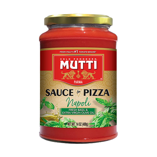 Mutti Napoli Pizza Sauce with Basil and Extra Virgin Olive Oil, 14 oz (400 g)