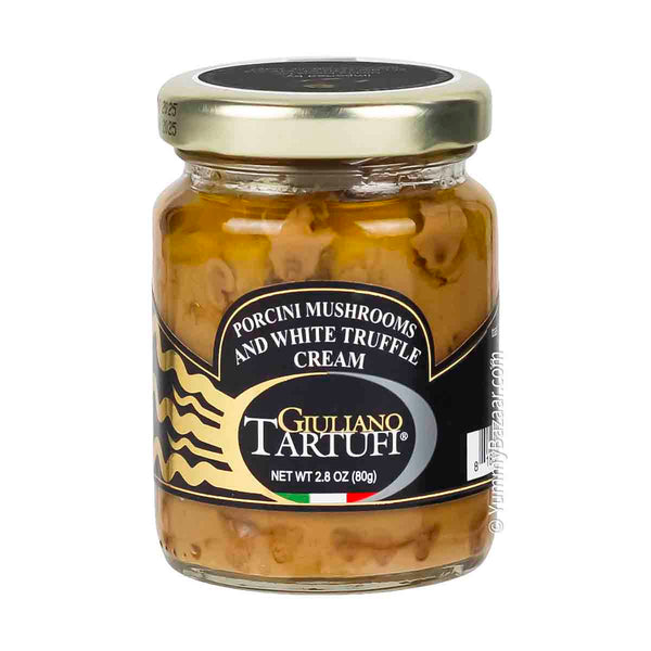 Italian Porcini Mushroom and White Truffle Cream by Giuliano Tartufi, 2.8 oz (80 g)