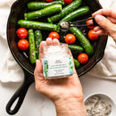 Organic Sicilian Sea Salt with Basil by Bona Furtuna, 3.5 oz (100 g)