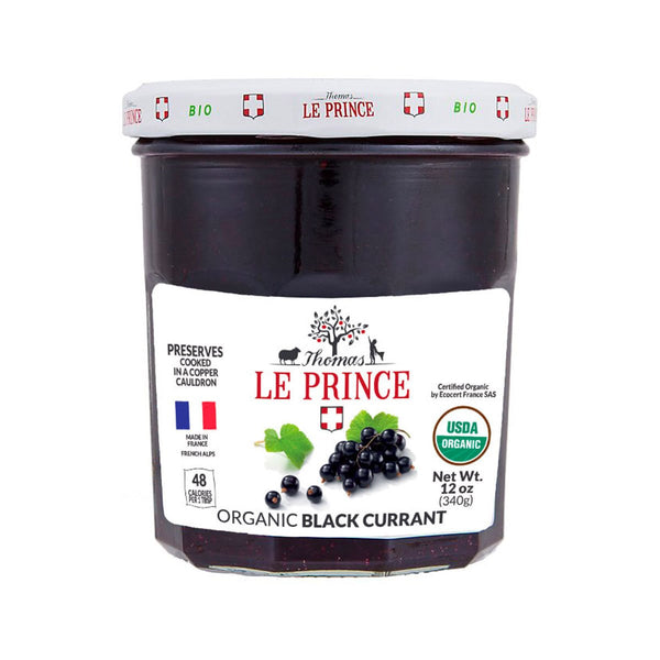 Thomas Le Prince Organic Blackcurrant Preserve, 12 oz (340 g)