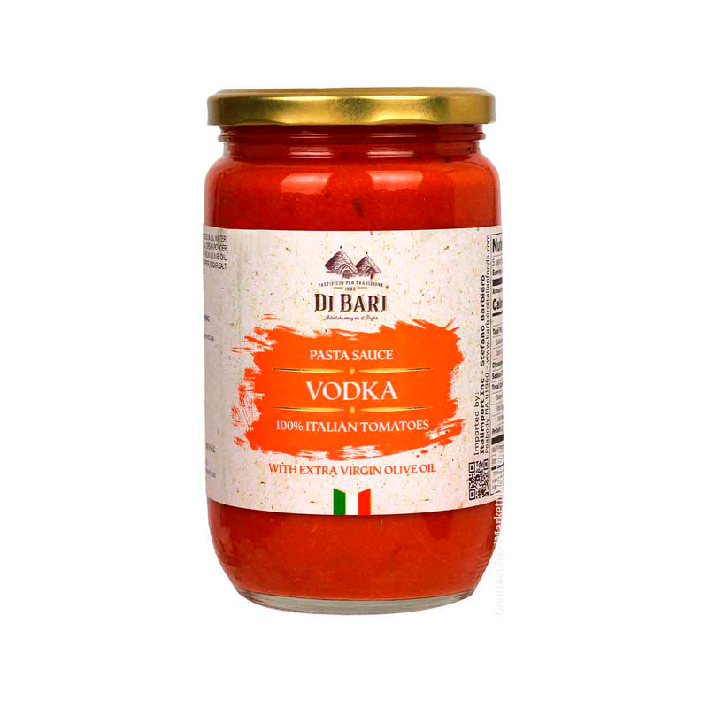 Vodka Pasta Sauce, 100% Italian Tomatoes by Di Bari, 24 oz (680 g)