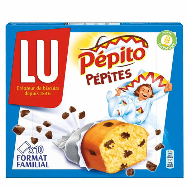 LU Pepito Sponge Cakes with Chocolate Chips, Family Size, 10.6 oz (300 g)