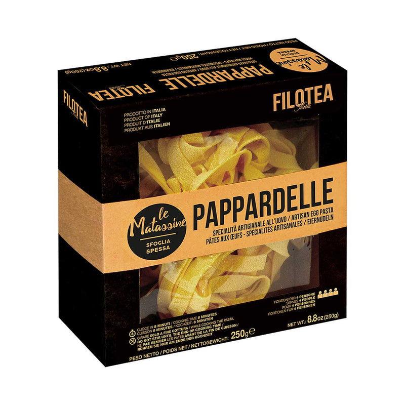 Pappardelle Nests Artisan Egg Pasta by Filotea, 8.8 oz (250 g)