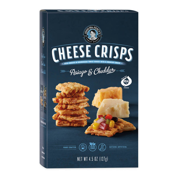 Asiago and Cheddar Cheese Crisps by John Wm. Macy's, 4.5 oz (127 g)