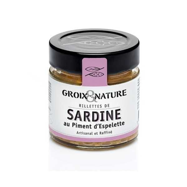 French Sardine Rillettes with Espelette Pepper by Groix & Nature, 3.5 oz (100 g)