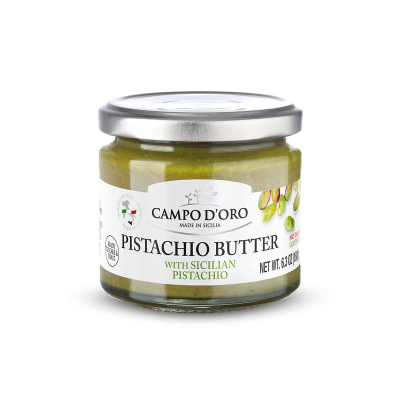 Pistachio Butter with Roasted Pistachio by Campo d’Oro, 6.3 oz (180 g)