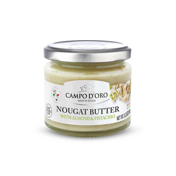 Nougat Butter with Almond & Pistachio by Campo d’Oro, 6.3 oz (180 g)