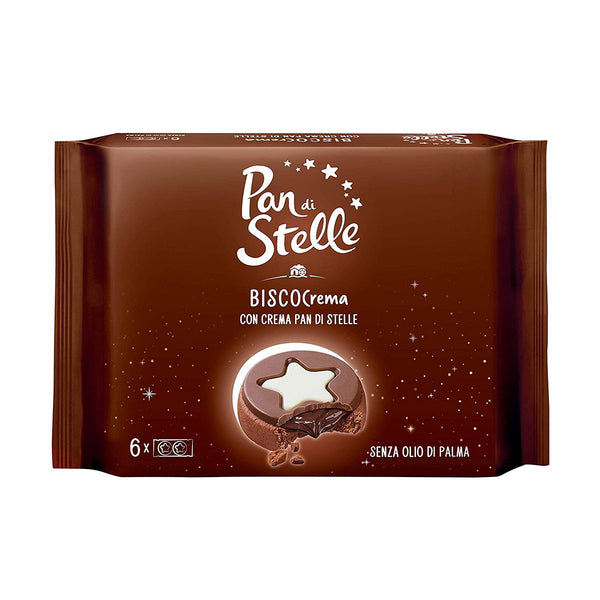 Mulino Bianco Pan di Stelle Biscocrema, Cocoa Cookies with Cocoa Cream, 5.9 oz (168 g)