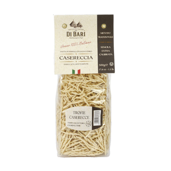 Trofie Caserecce Pasta by Di Bari, 17.6 oz (500 g)
