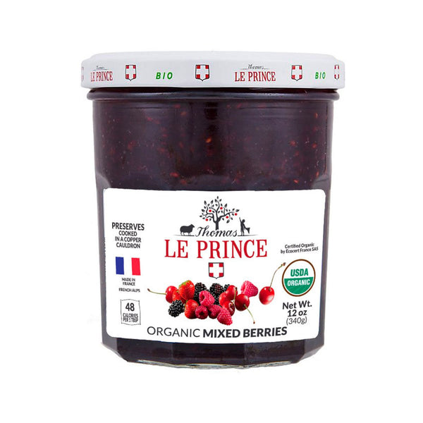 Thomas Le Prince Organic Mixed Berries Preserve, 12 oz (340 g)